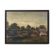 Farming Village at Twilight (1884) by Vincent Van Gogh - Framed Vintage Canvas Art - NOMADEN ART GALLERY