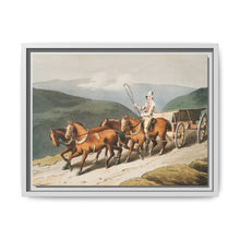 Illustration of the east riding or wolds waggon from The Costume of Yorkshire (1814) by George Walker - NOMADEN ART GALLERY