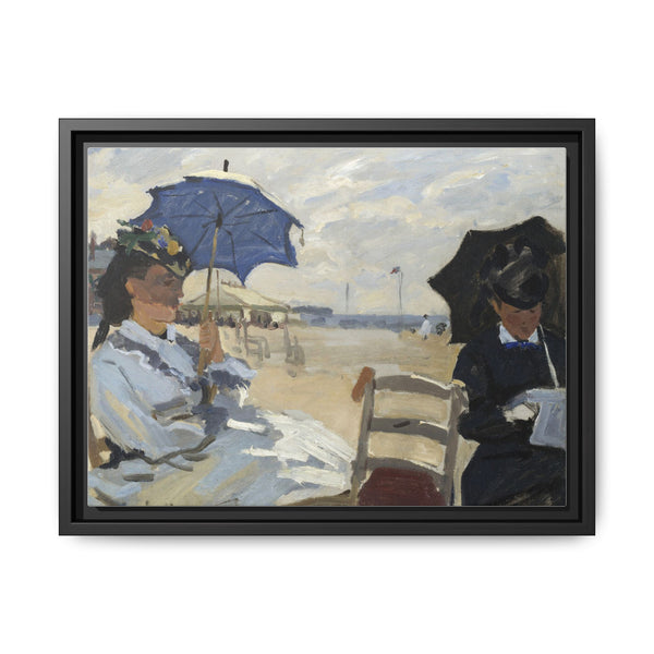 Claude Monet's The Beach at Trouville (1870) - NOMADEN ART GALLERY