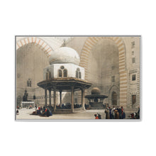 Mosque of Sultan Hassan Cairo illustration by David Roberts (1796–1864) - Framed Wall Art - NOMADEN ART GALLERY