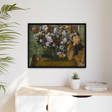 Una mujer sentada junto a un jarrón de flores de Edgar Degas (¿Madame Paul Valpinçon?) 