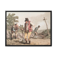 Illustration of stone breakers on the road from The Costume of Yorkshire (1814) by George Walker - NOMADEN ART GALLERY