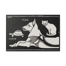 Akbar the tortoise, Max the dog and Puss the cat (1916 ) by Julie de Graag - NOMADEN ART GALLERY