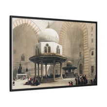 Mosque of Sultan Hassan Cairo illustration by David Roberts (1796–1864) - Framed Wall Art