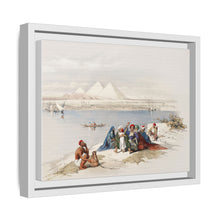 Pyramids of Gezeeh (Giza) from the Nile illustration by David Roberts (1796–1864)