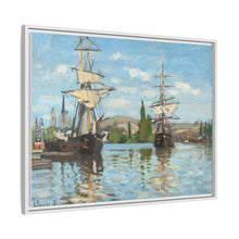 Ships Riding on the Seine at Rouen (1872–1873) by Claude Monet - NOMADEN ART GALLERY