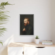 Framed Matte Canvas Wall Art - Vintage Portrait of Artist - NOMADEN ART GALLERY