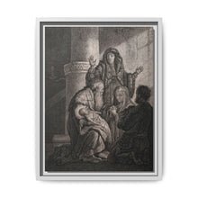 Simeon recognises the infant Jesus as saviour. Etching by C.W. Weisbrod after Rembrandt, 1627-8. - NOMADEN ART GALLERY