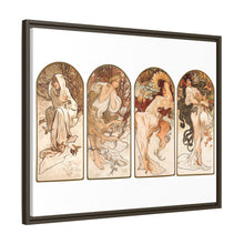 Alphonse Maria Mucha's The Seasons (1897). Famous Art Nouveau artwork
