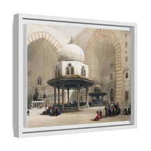 Mosque of Sultan Hassan Cairo illustration by David Roberts (1796–1864) - Framed Wall Art