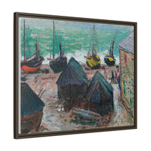 Boats on the Beach at Étretat (1885) by Claude Monet - NOMADEN ART GALLERY