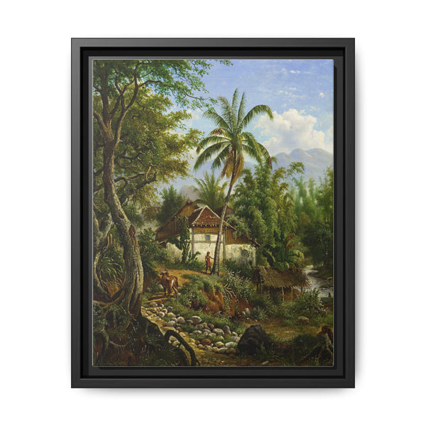 Landschap in Nederlands-Indie (1858 - 1900) by Maurits E H R van den Kerkhoff. - NOMADEN ART GALLERY