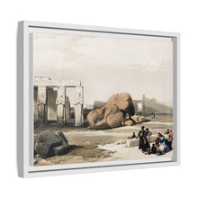 Fragment of the Great Colossi at the Memnonium Thebes illustration by David Roberts (1796–1864)