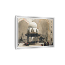 Mosque of Sultan Hassan Cairo illustration by David Roberts (1796–1864) - Framed Wall Art