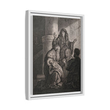 Simeon recognises the infant Jesus as saviour. Etching by C.W. Weisbrod after Rembrandt, 1627-8.