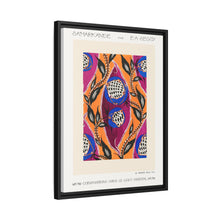 Flower pochoir pattern in Art Nouveau oriental style