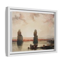 Statues of Memnon at Thebes during the inundation illustration by David Roberts (1796–1864)