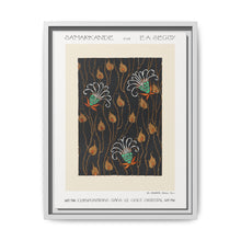 Art Deco Flower pattern pochoir print in oriental style. Original from our own 1914 edition of Samarkande - NOMADEN ART GALLERY