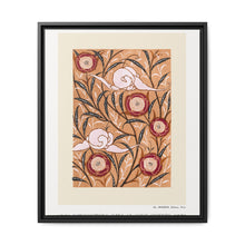 Art Nouveau Flower pattern stencil print in oriental style - NOMADEN ART GALLERY