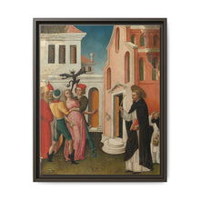 Saint Peter Martyr Exorcizing a Woman Possessed by a Devil by Antonio Vivarini - NOMADEN ART GALLERY