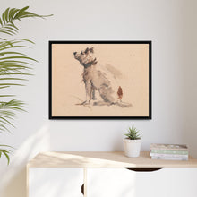 A Terrier, Sitting, Facing Left