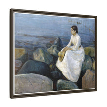 Noche de verano, Inger en la playa (1889) de Edvard Munch 