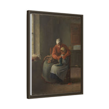 The Knitting Lesson (c. 1860) by Jean François Millet