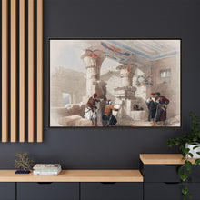 Deir el Medina (Dayr al Madinah) is an ancient Egyptian village which was home to the artisans who worked on the tombs in the Valley of the Kings illustration by David Roberts
