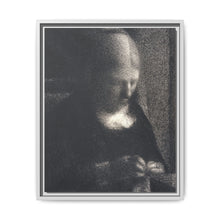 The Artist’s Mother Doing Embroidery (ca. 1882–1883) by Georges Seurat. - NOMADEN ART GALLERY