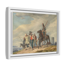 Three Armed Riders Escorting Prisoners near Reims (1825) by Peter von Hess