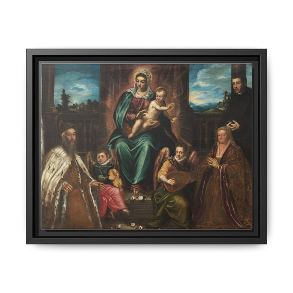 Doge Alvise Mocenigo and Family before the Madonna and Child (c. 1575) by Jacopo Tintoretto - NOMADEN ART GALLERY