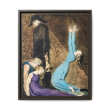 Man supporting a supine woman, an aged man with bell, and a woman in a blue dress raising arms illustration from Europe: a Prophecy by William Blake (1752-1827) - NOMADEN ART GALLERY