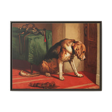Suspense (1877) by sir Edwin Landseer, a Victorian bloodhound mastiff waiting. - NOMADEN ART GALLERY