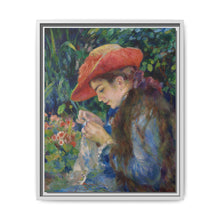 Marie-Thérèse Durand-Ruel Sewing (1882) by Pierre Auguste Renoir - NOMADEN ART GALLERY