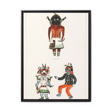 Hopi Katcinas - Piokot Turkwinu Turkwinu Mana (1895) drawn by the native people from the book of Jesse Walter Fewkes - NOMADEN ART GALLERY