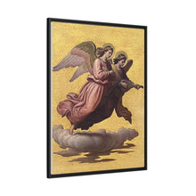 Two angels floating (1865) tempera art by Johann von Schraudolph