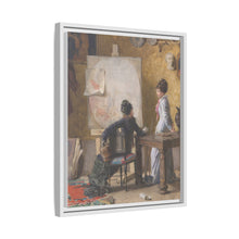 Adéle de Saussure and Marie-Louise Ravel, the Artist's Wife, in His Studio (1877) by Edouard Ravel