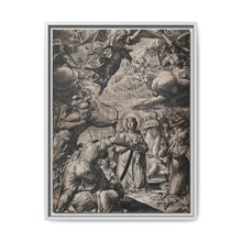 The martyrdom of Saint Ursula. Engraving by J. Sadeler after P. de Witte - NOMADEN ART GALLERY