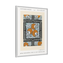 Patrón de pochoir de flores en estilo oriental Art Nouveau. Original de nuestra propia edición de 1914 de Samarkande.