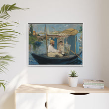 Monet en su barca (c. 1874) de Edouard Manet