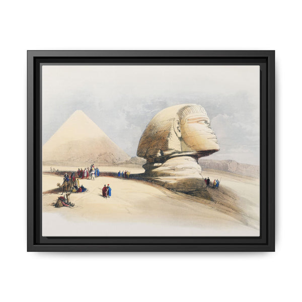 The Great Sphinx Pyramids of Gezeeh illustration bby David Roberts (1796–1864) - NOMADEN ART GALLERY