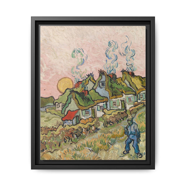 Houses and Figure by Vincent van Gogh - NOMADEN ART GALLERY