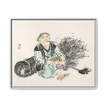 Smoking farmer with branches by Kōno Bairei (1844-1895) - NOMADEN ART GALLERY