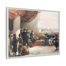 Interview with The Viceroy of Egypt at His palace at Alexandria illustration by David Roberts (1796–1864)