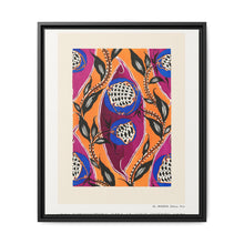 Flower pochoir pattern in Art Nouveau oriental style - NOMADEN ART GALLERY