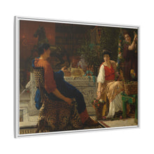Preparations for the Festivities (The Floral Wreath) (1866) by Sir Lawrence Alma Tadema