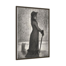 Georges Seurat's Woman Strolling (1884)