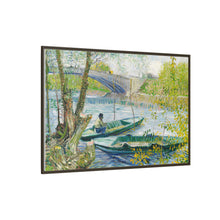 Fishing in Spring, the Pont de Clichy (Asnières) (1887) by Vincent Van Gogh - NOMADEN ART GALLERY