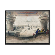 Ancient Egypt Art Print: Edfou Temple Portico View by David Roberts - Wall Art Canvas Print - NOMADEN ART GALLERY
