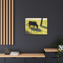 Black Cow in a Meadow (ca. 1881) by Georges Seurat